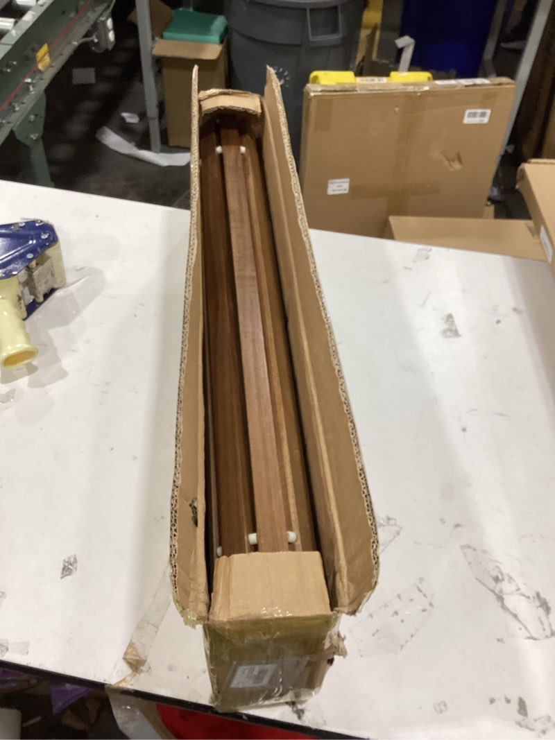 Condition photo showing Good Condition for Teak Wood Bath Mat, 30" x 30" Teak Shower and Bath Mat for Indoor and Outdoor Use, Non Slip Rollable Wooden Platform for Sauna, Pool, Bathtub, Hot Tub Flooring Decor and Protector 30" x 30" (Square)