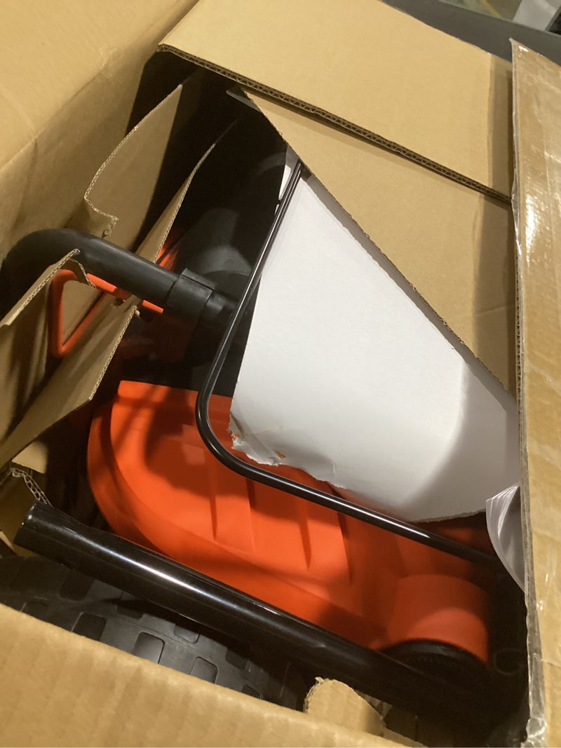 Condition photo showing Good Condition for tiectown 2026 upgrade 16-inch 15.5 amp 2-in-1 electric dethatcher and scarifier with 14.5-gallon collection bag, lawn dethatcher with 5-position depth adjustment, keeps lawn healthy - orange