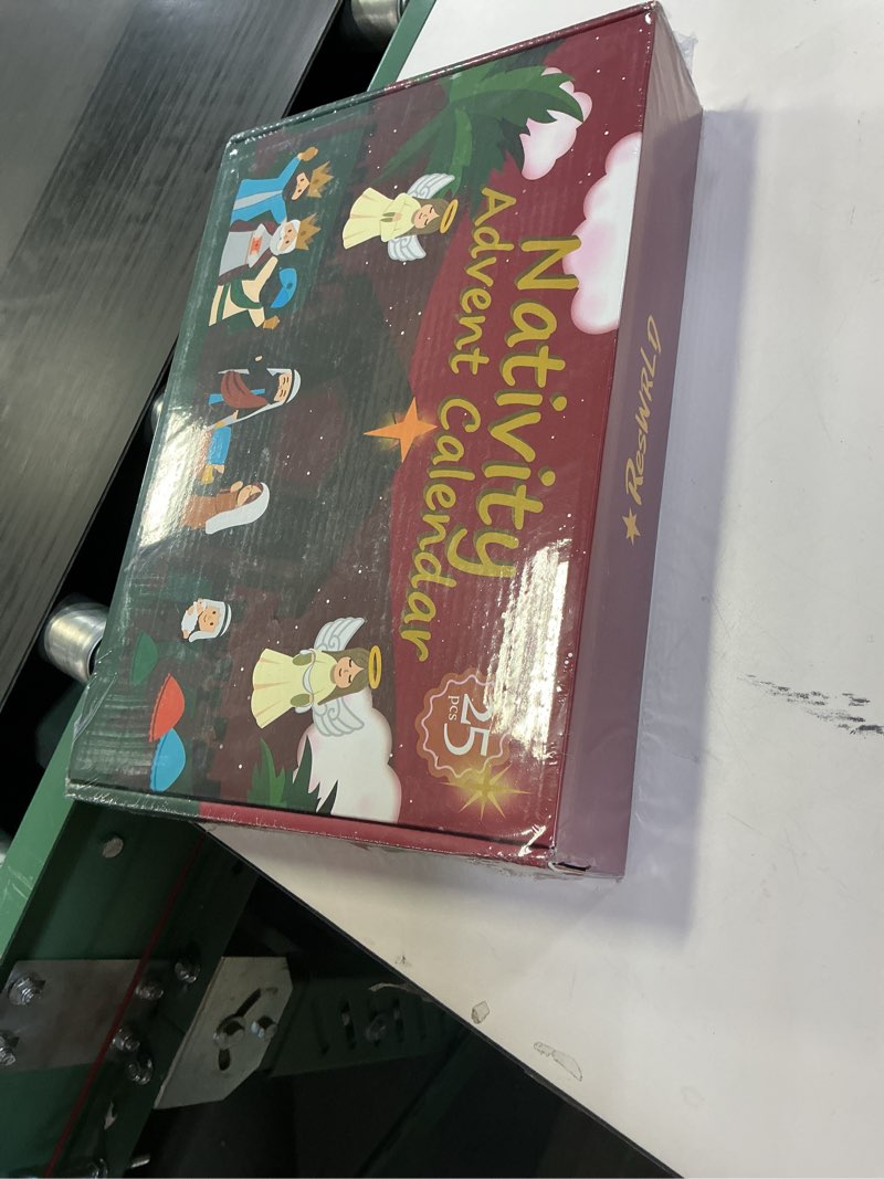 Condition photo showing New/Like New for Nativity Set Advent Calendar 2025, Nativity Sets & Figures for Kids Christmas Countdown Calendar with 25 Surprises Tabletop Scene Figurine Décor with Lighted Xmas Gift for Boys and Girls