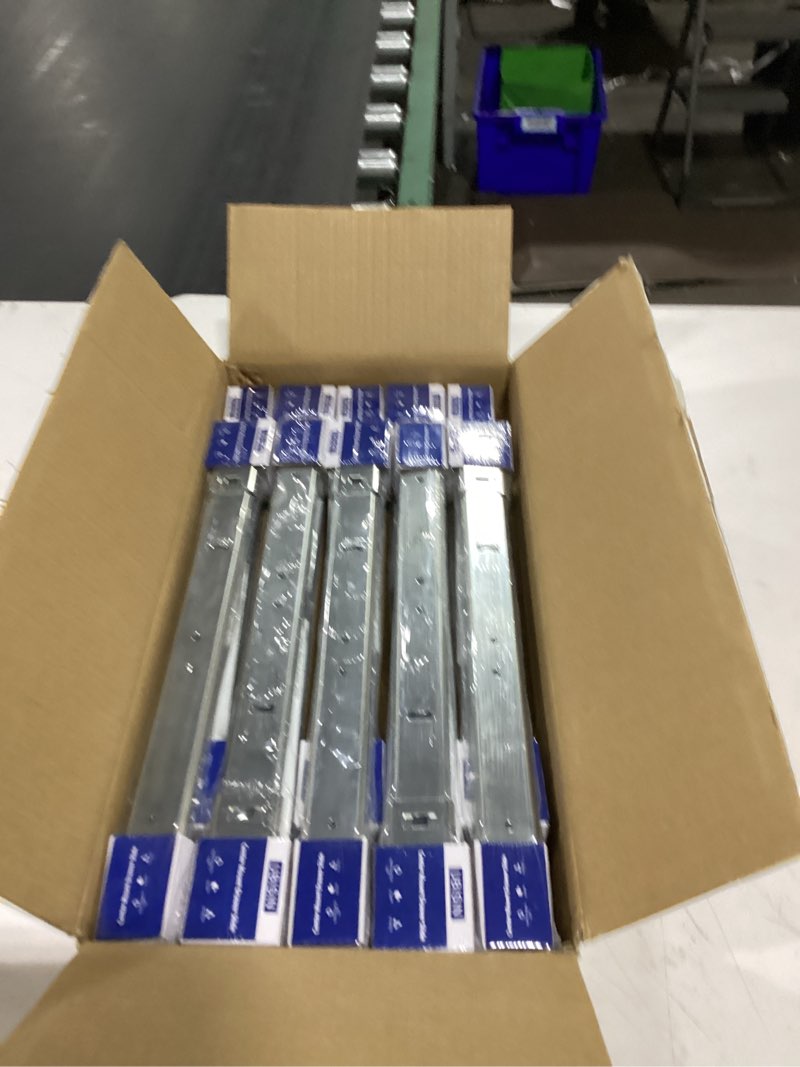 Condition photo showing New/Like New for 10 pcs 16 inch center mount drawer slides, heavy duty bottom mount drawer slides for cabinet and dresser, 3/4 extension glide tracks 16 inch 10