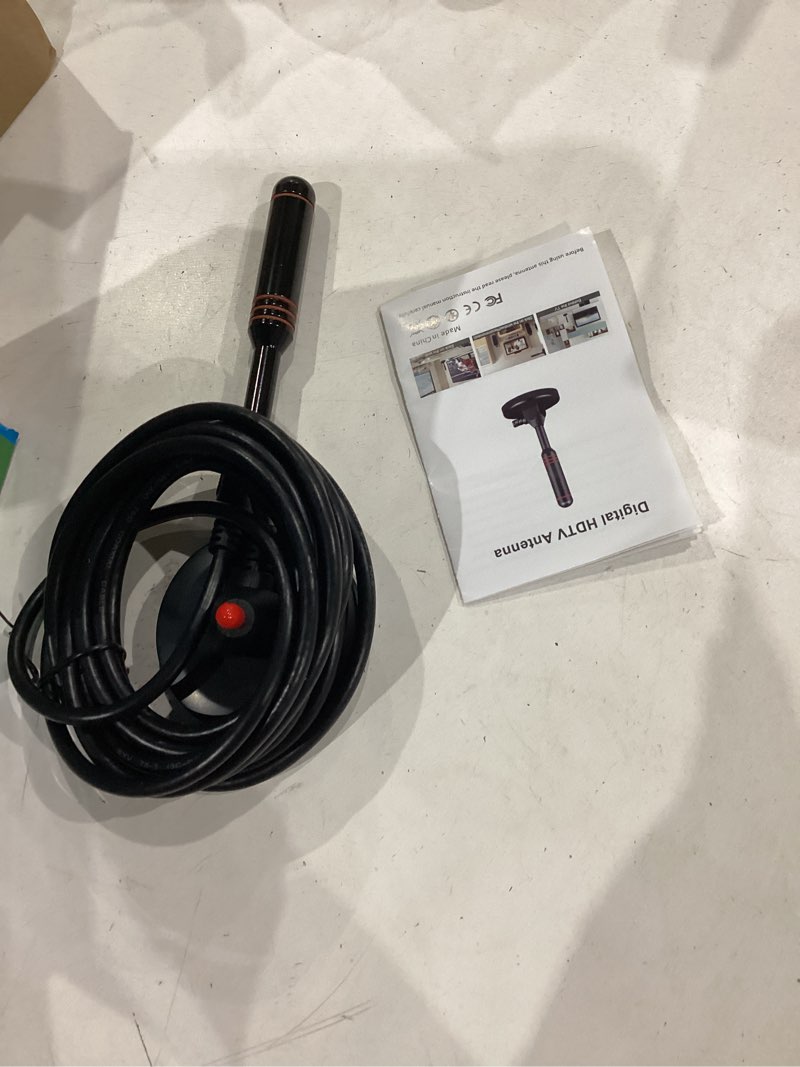 Condition photo showing Good Condition for tv antenna indoor, digital hdtv antennas indoor with strong magnetic base 360°&long range reception for local channels, easy setup antenna for 10ft long cable(5.0 in)