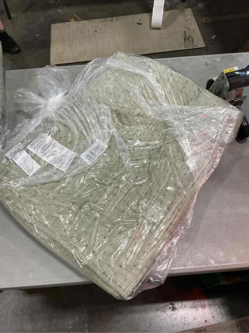 Condition photo showing New/Like New for european linen cotton stitch quilt  saga  twin