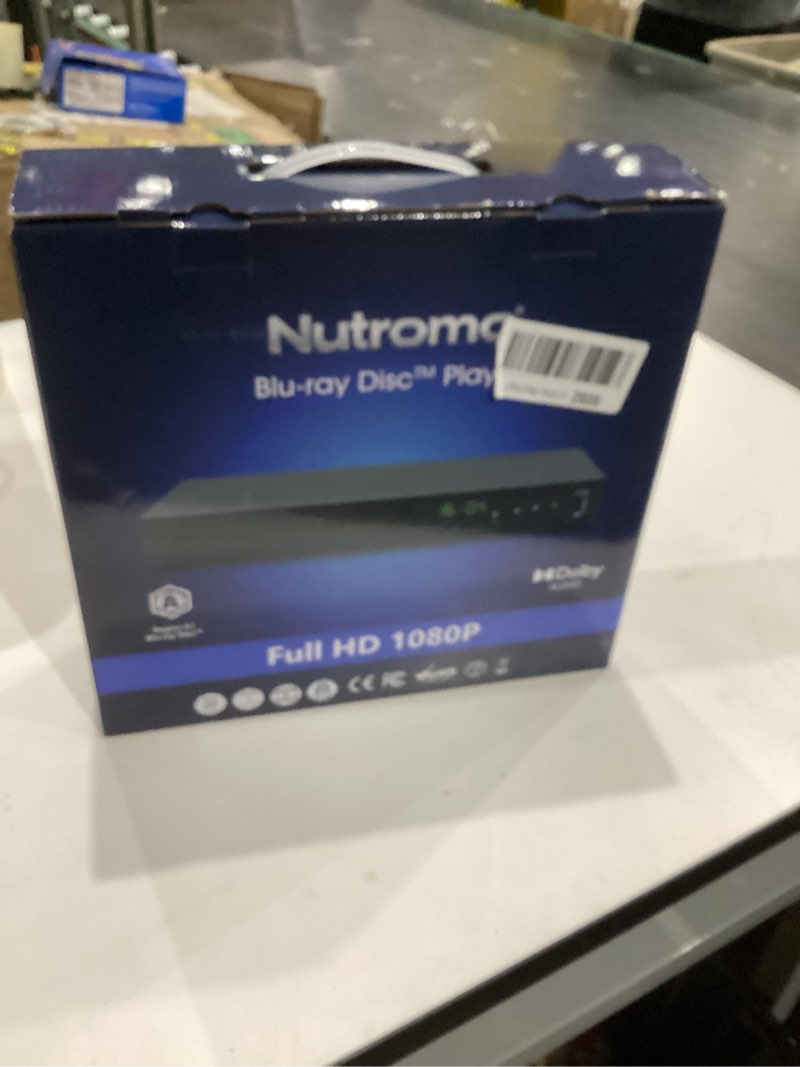 Condition photo showing Good Condition for Blu Ray DVD Player Dolby Digital TrueHD/DTS and 1080P Full HD, Play All DVDs and Region A 1 Blu-Rays, Support Max 128G USB Flash Drive + HDMI/AV/Coaxial Output + Built-in PAL/NTSC with HDMI/AV Cable