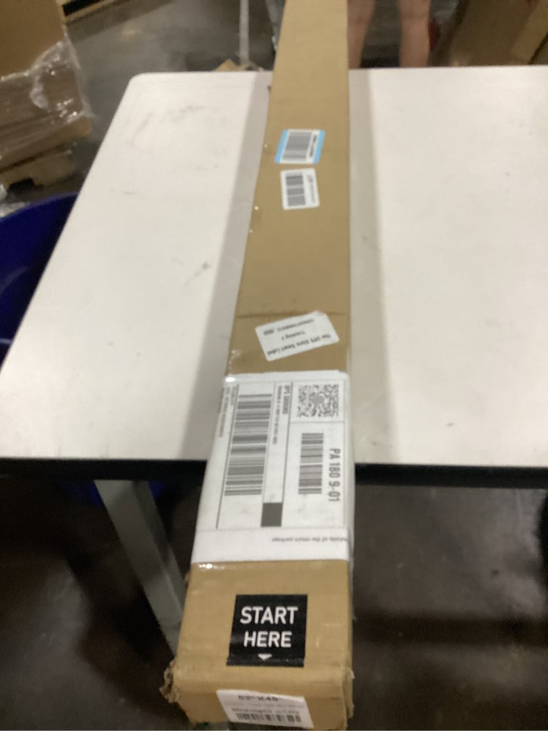 Condition photo showing New/Like New for chicology cordless mini blinds, 1 inch vinyl window blinds, room darkening & privacy, easy install with adhesive brackets, child safe, for windows, doors & campers, midnight white,50" w x 48" h 50"w x 48"h midnight white (blackout)