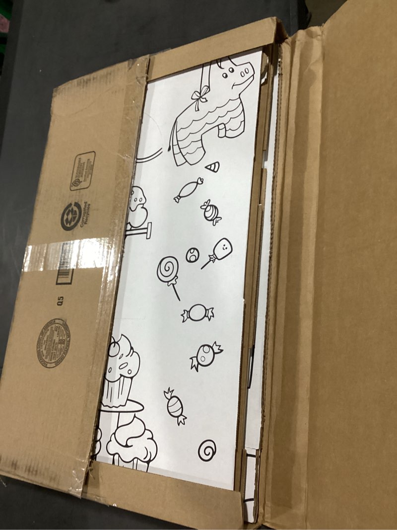Condition photo showing Good Condition for easy playhouse birthday - kids art & craft for indoor & outdoor fun, color, draw, doodle – decorate & personalize the cardboard fort, 32" x 26. 5" x 40. 5" - age 3+