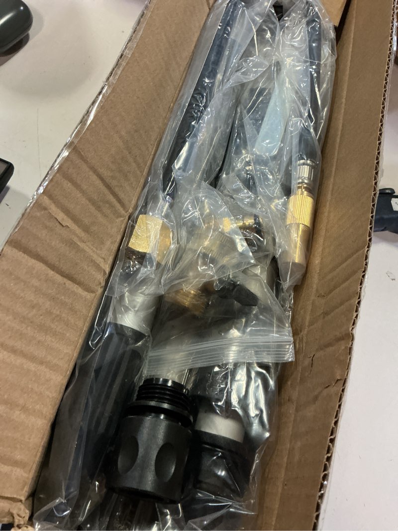 Condition photo showing Good Condition for buyplus gutter cleaner tools from the ground, rain gutter cleaner hose attachment with extension poles up to 8ft, bendable gutters wand | 5 spray patterns, perfect for garden hose