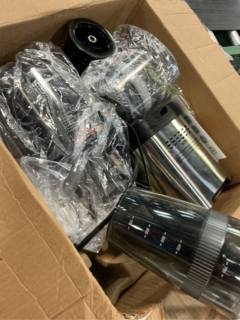 Condition photo showing item condition for AMZCHEF Cold Press Juicer, Juicers Machines - 5.4" Large Feed Chute for Whole Fruits & Vegetables, Stainless Steel Slow Masticating Juice Easy to Clean, Large Auger, Triple Strainers Silver 5.4-inch Feed Chute