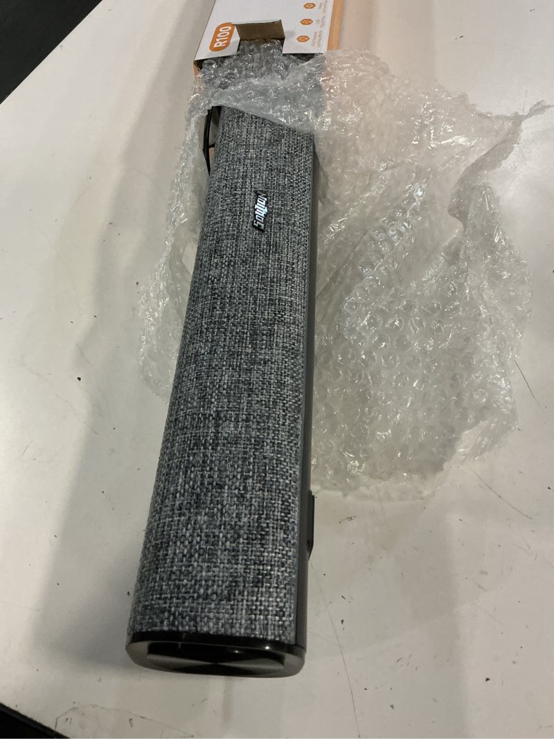 Condition photo showing Good Condition for soulion r100 bluetooth computer speakers with dynamic led light, usb plug & play pc speakers with switch button, clearly sound soundbar for desktop laptop monitor(usb-c to usb adapter included) black usb & wired bluetooth