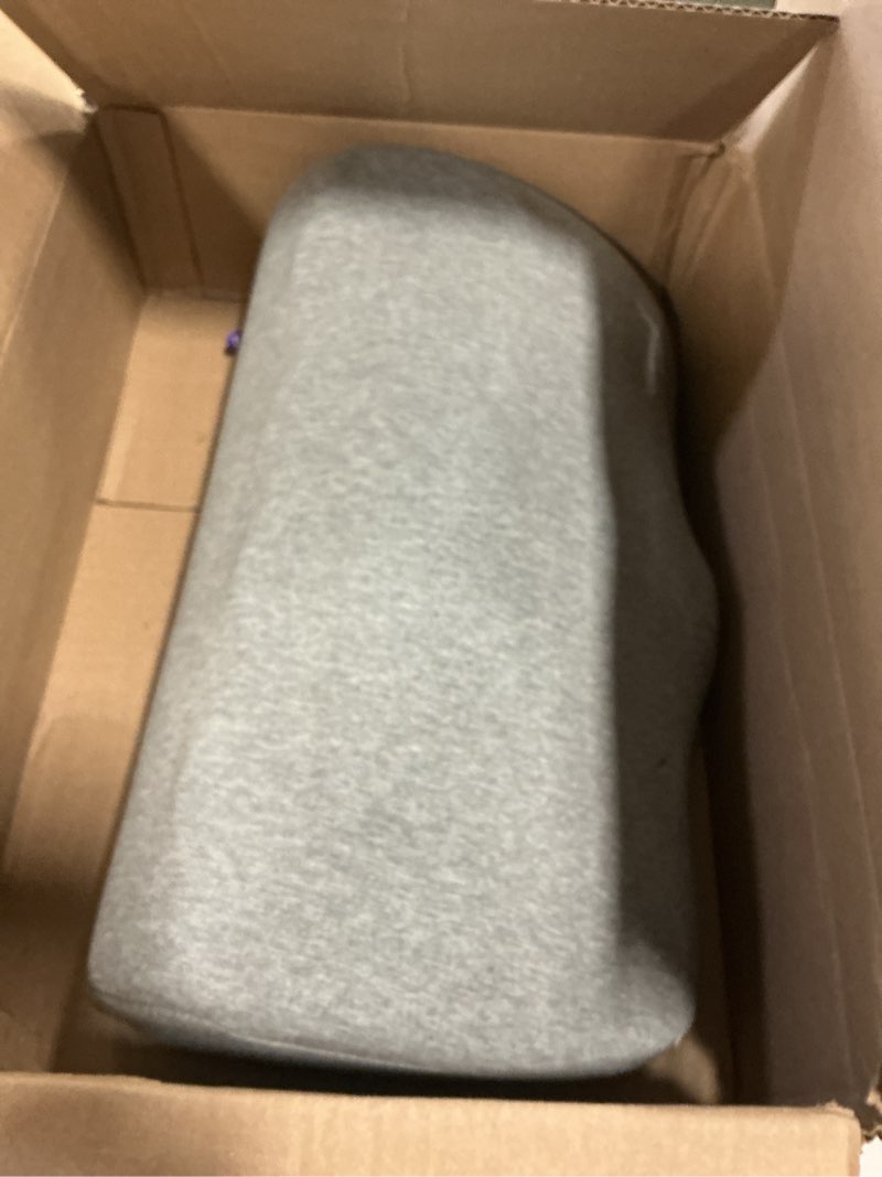 Condition photo showing Good Condition for C CUSHION LAB Ergonomic Foot Rest for Under Desk - Patented Massage Ridge Design Memory Foam Foot Stool Pillow for Work, Home, Gaming, Computer, Office Chair - Footrest for Back & Hip Pain Relief Grey