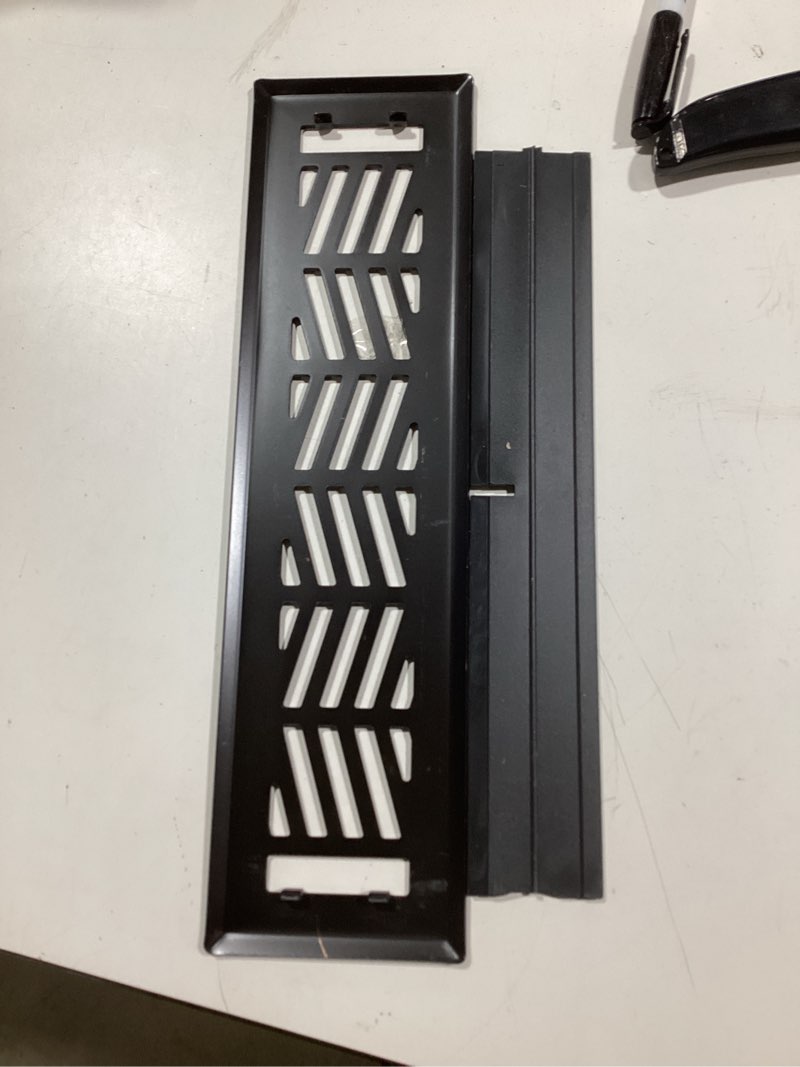 Condition photo showing Good Condition for allen + roth 2-in x 12-in maximum airflow steel oil-rubbed bronze clifton design floor register