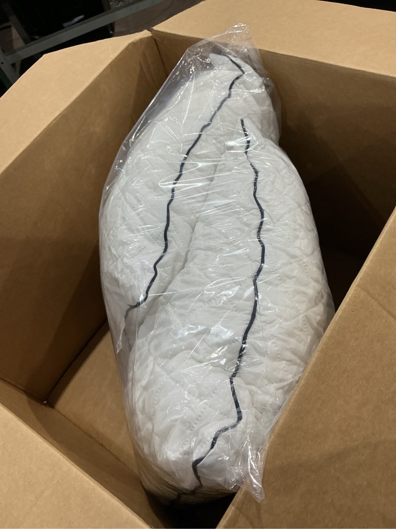 Condition photo showing As Is for not exact similar to miulee bed pillows queen size set of 2 goose feather down pillow for sleeping decorative pillows for back, stomach or side sleepers 20x30