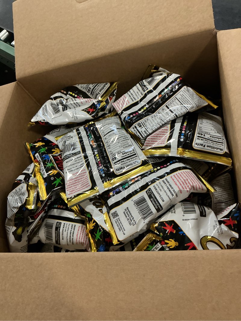 Condition photo showing Good Condition for  24 nov 2025 Zapp's New Orleans Voodoo Potato Chips, 42 Count - Crunchy, Gluten Free Snack with Salt, Vinegar, and Smoky BBQ Flavors Voodoo 1 Ounce (Pack of 42)