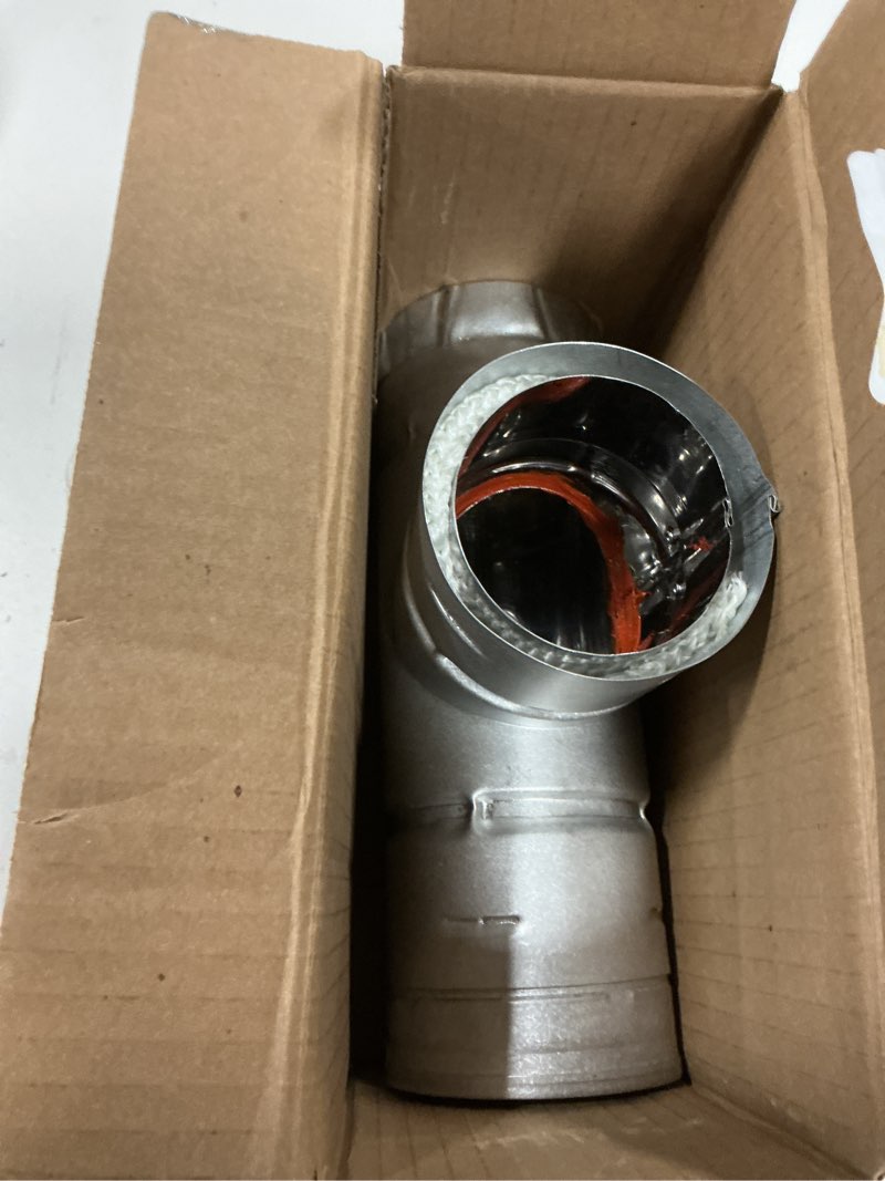 Condition photo showing Good Condition for DuraVent 3PVL-TS Pellet Pipe Vent Clean-Out Tee  3 In. - Quantity 1