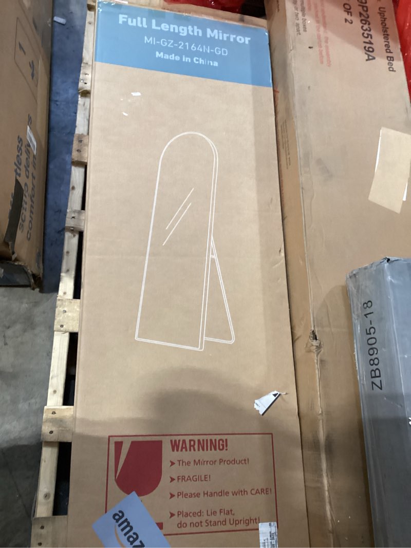 Condition photo showing New/Like New for NEWBULIG Full Length Mirror, Full Body Floor Mirror with Aluminum Alloy Thin Frame, Wall or Standing Mirror for Bedroom, Living Room, Dressing Room