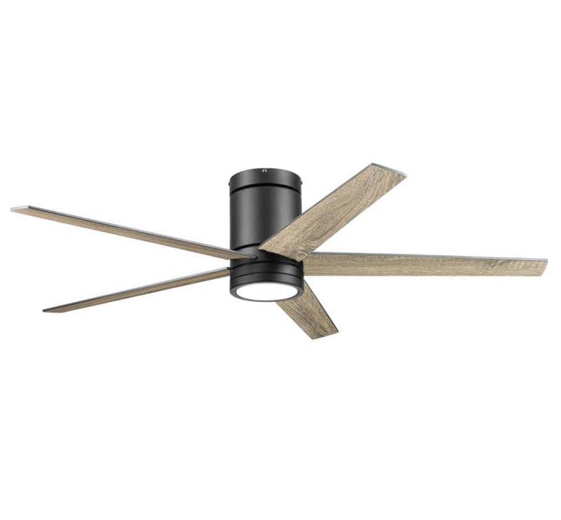 Honeywell Ceiling Fans Graceshire Graceshire 52  5 Blade Indoor Led Ceiling Fan - Black