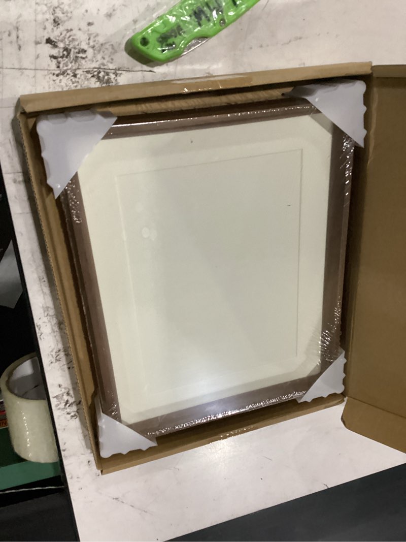 Condition photo showing New/Like New for 8x10 picture frame wood with mat, natural solid walnut wooden photo frames with tempered glass for hanging or tabletop displaying horizontally or vertically walnut 8x10