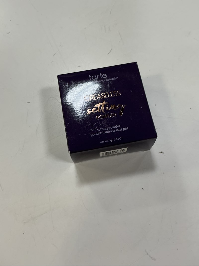 Condition photo showing New/Like New for tarte creaseless setting powder – Loose Face Powder, Lightweight Oil-Absorbing Formula for Longwear Finish, Vegan & Cruelty Free pink (fair to tan skin tones) Full Size