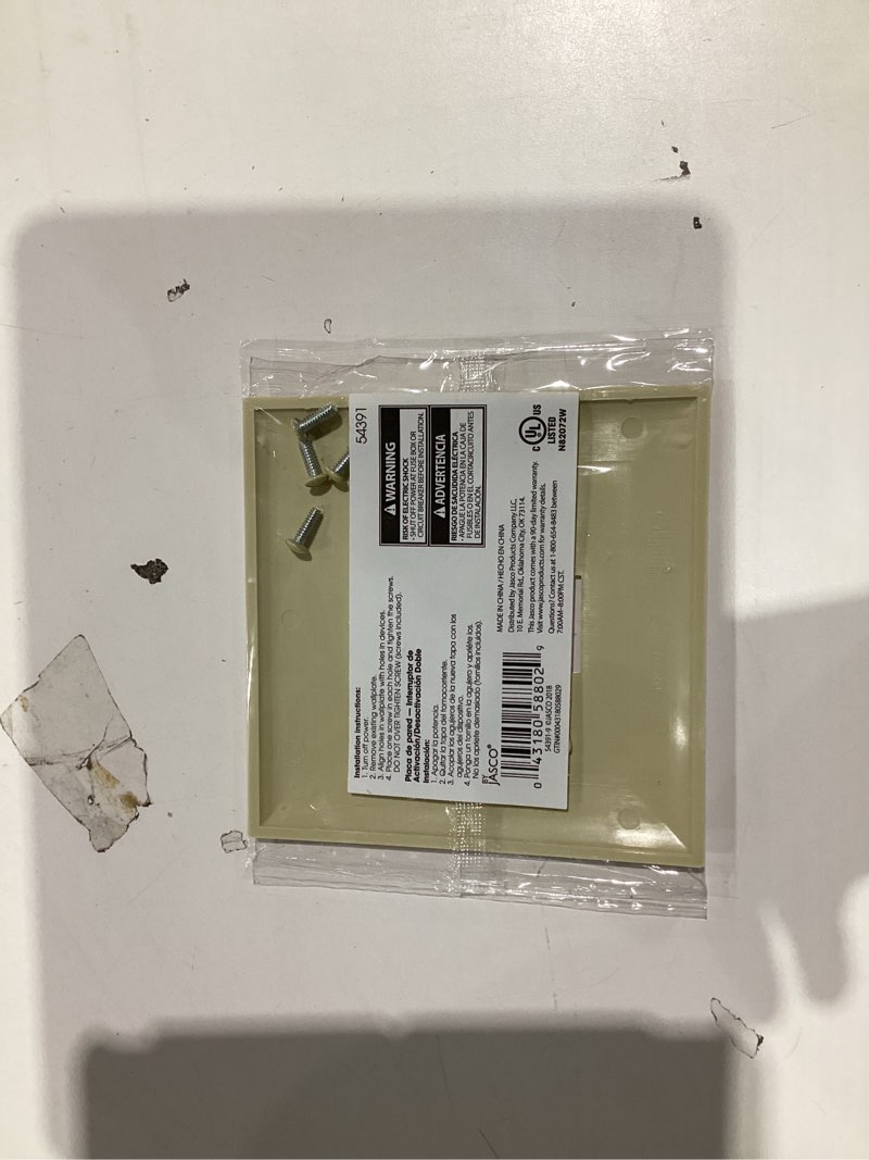 Condition photo showing New/Like New for Power Gear Double Toggle Switch Wallplate, Unbreakable Nylon, Light Switch Wall Plate Replacement, Ivory, 54391 Almond 2 Gang Standard