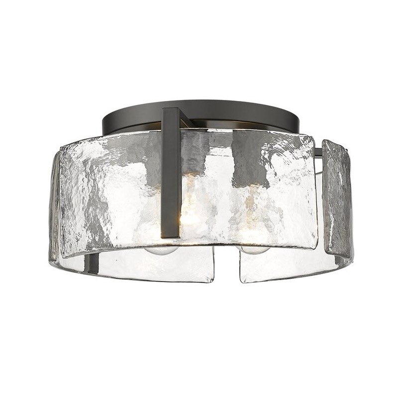 Rae Glass Semi Flush Mount 