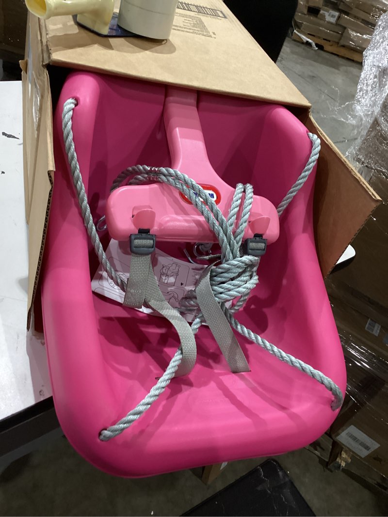 Condition photo showing Good Condition for little tikes 2-in-1 snug 'n secure swing magenta