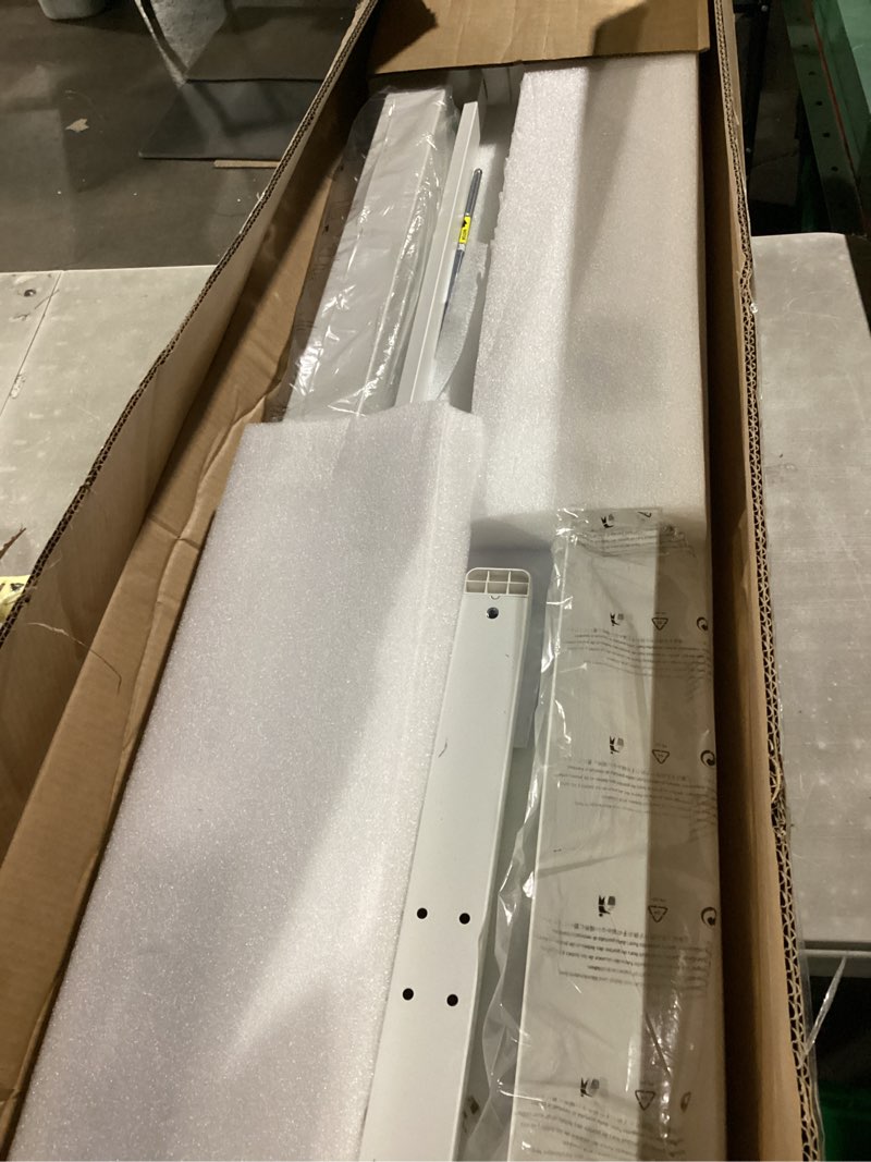 Condition photo showing Good Condition for Agilestic Electric Standing Desk, 55 x 24 Inches Height Adjustable Desk, Sit Stand up for Work Office Home, Ergonomic Rising Computer Table with Memory Preset, White Basic-white 55 x 24 Inch