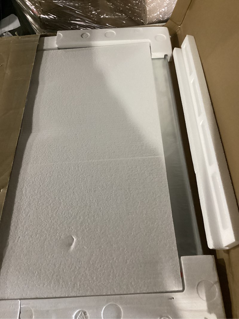 Condition photo showing New/Like New for movo medicine cabinet with mirror, 24 inch x 30 inch aluminum mirror cabinet with single door, bathroom medicine cabinet, surface mount or recess installation 24 inch(w) x 30 inch(h) single door silver( 24in x 30in)