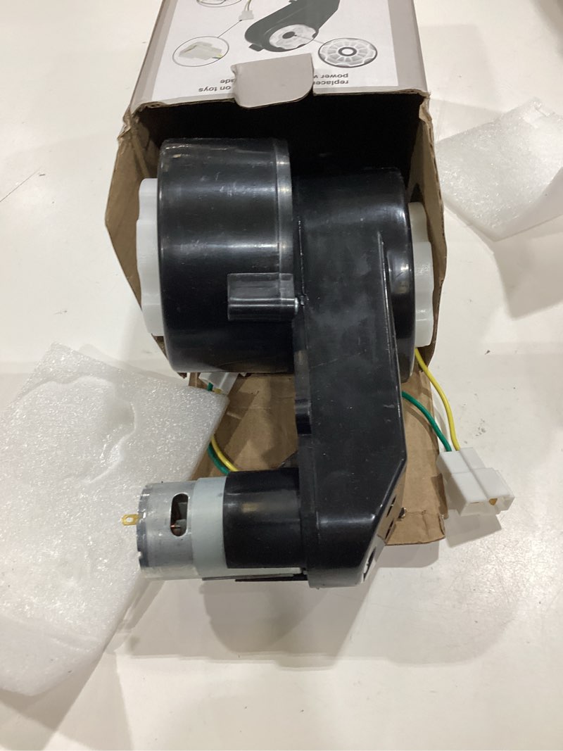 Condition photo showing As Is for 2pcs 24v rs555 40000rpm powered wheels motor high speed ride on upgrade motor with gearbox for 24 kids electric cars drive engine