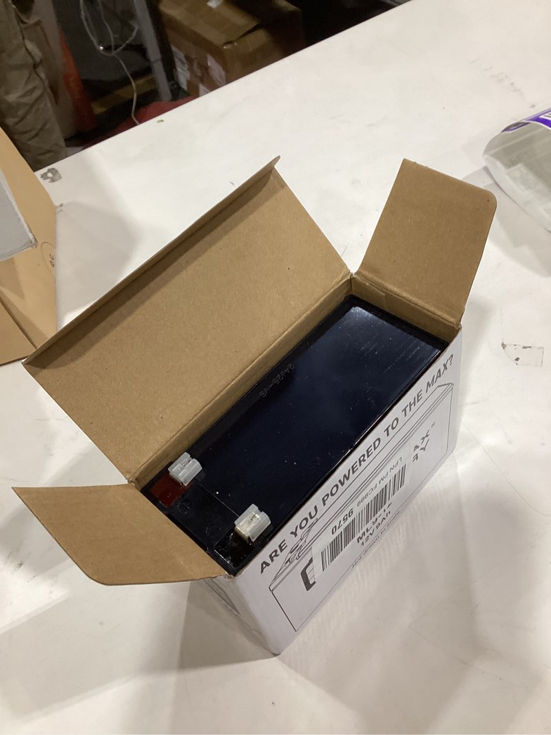 Condition photo showing As Is for Mighty Max Battery 12V 9AH Replacement Battery for APC/UPS Battery RBC110 RBC24 RBC17 1 Pack