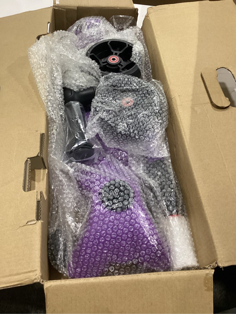 Condition photo showing New/Like New for allek kick scooter b02, lean 'n glide scooter with extra wide pu light-up wheels and 4 adjustable heights for children from 3-12yrs (purple)