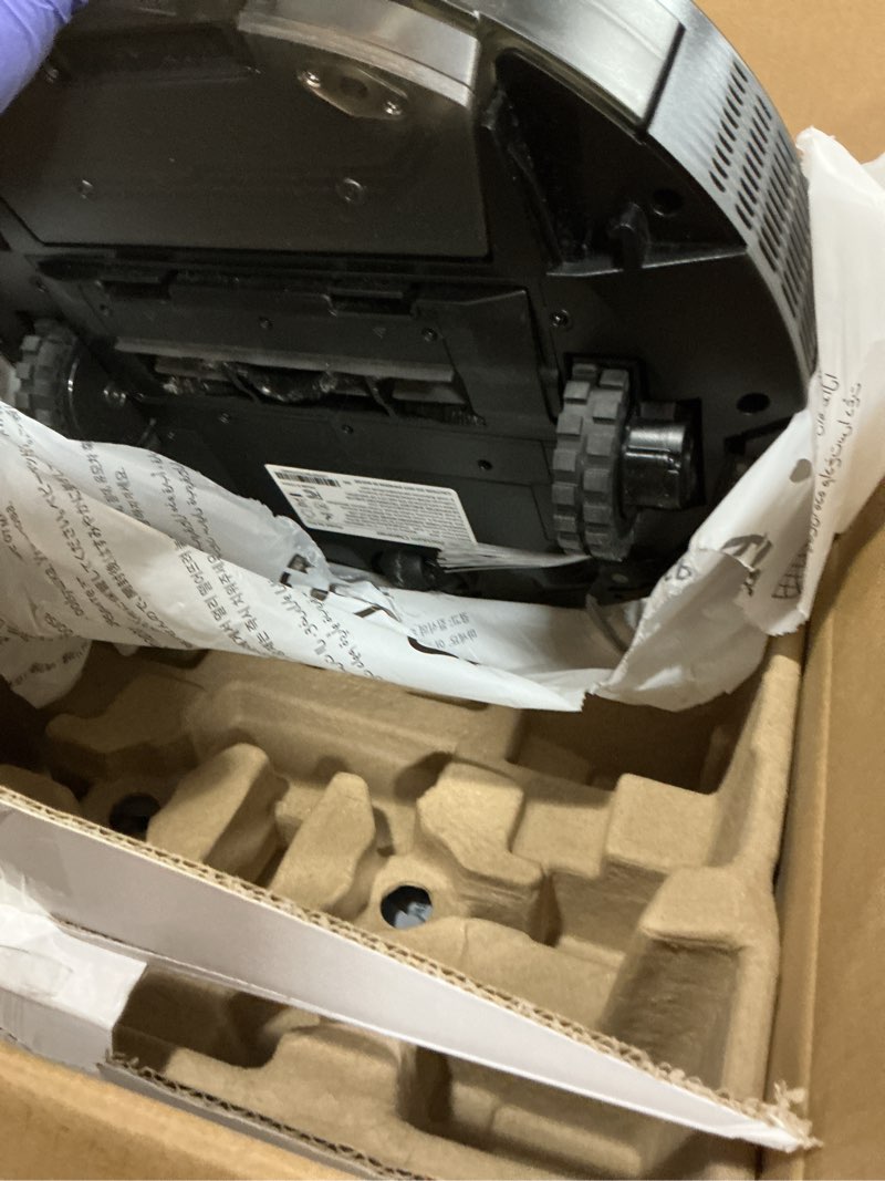 Condition photo showing Good Condition for Robot Vacuum and Mop Self Emptying, 5000Pa Suction, LiDAR Navigation, Smart Obstacle Avoidance, Home Mapping, No-Go Zone, 60-Day Hands-Free Cleaning, Idear for Homes with Pets, Carpet & Hard Floors Navy Blue & Deep Black