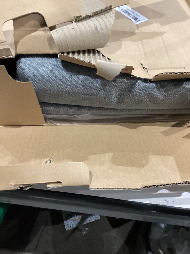 Condition photo showing As Is for RECYCO Luxury Velvet Quilt Set Full Queen Size Bedding Sets, Ultra Soft Velvet Comforter Set, Lightweight Channel Box Stitch Oversized Bedspread Coverlet for All Season, with 2 Shams, Charcoal Gray Full/Queen (88" x 92") Charcoal Gray