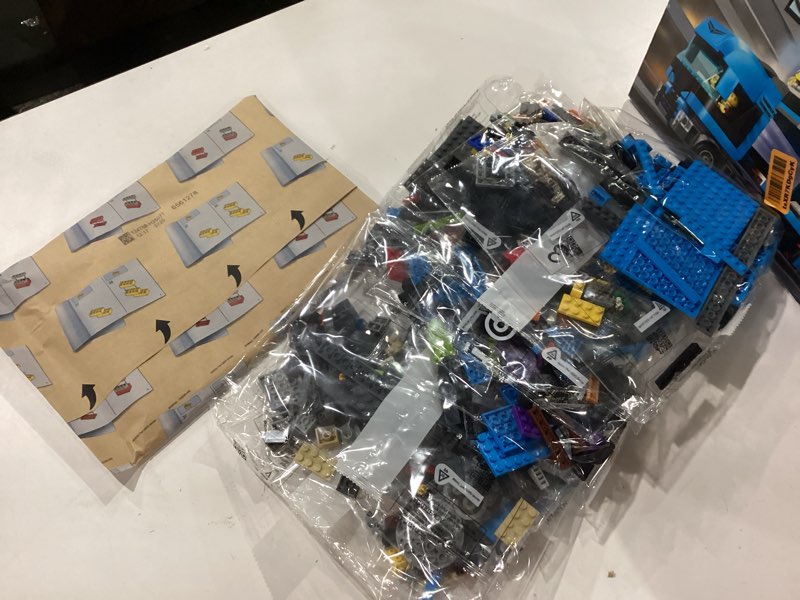 Condition photo showing New/Like New for LEGO City Car Transporter Truck with Sports Cars Building Toy Set - Semi Truck Toy with Carrier & Trailer for Boys & Girls, Ages 7+ - Gift Idea for Kids - 60408