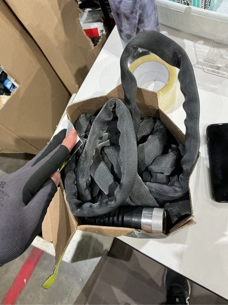 Condition photo showing As Is for zero-g teknor apex 5/8-in x 50-ft premium kink free woven gray hose
