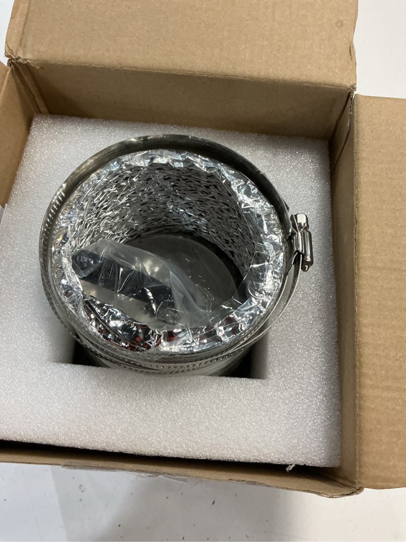 Condition photo showing Good Condition for magnetic dryer vent coupling dv180 airtight seal dryer vent connector kit easy to clean quick connector including a 2.6ft 4" duct and two clamps
