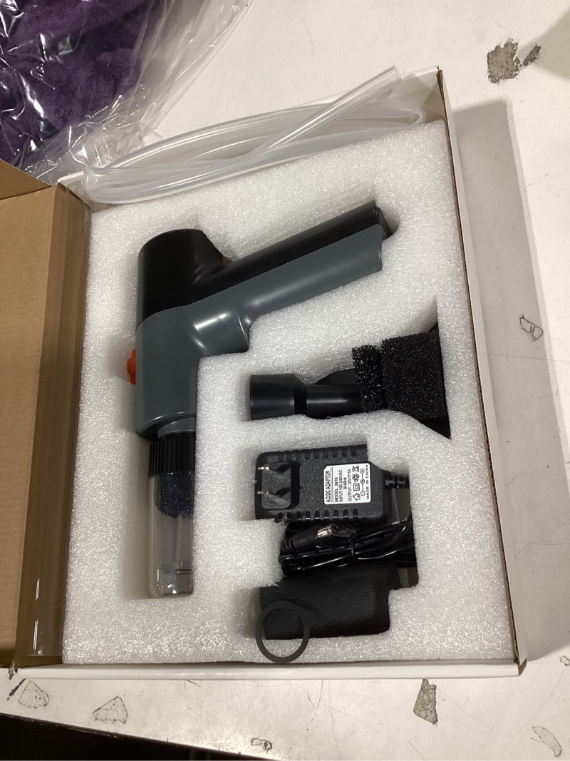 Condition photo showing Good Condition for VIPASKA Electric Aquarium Gravel Cleaner Kit with High Pressure Strong Suction, 6-in-1 Multifunction Fish Tank Vacuum Cleaner and Water Changer for Aquarium, Gravel Vacuum with Sand Filter Tools True Black