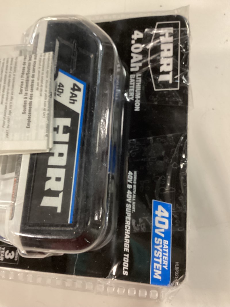 Condition photo showing Good Condition for hart 40 volt 4.0 ah lithium ion battery