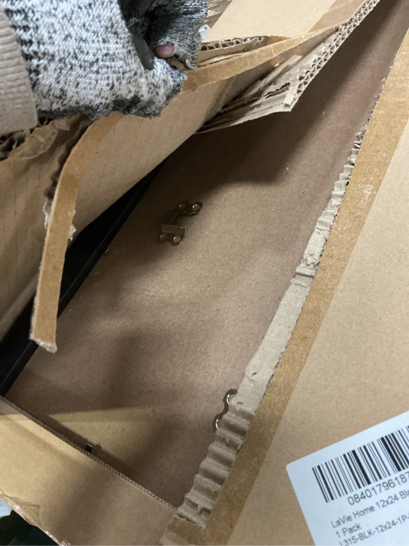 Condition photo showing Good Condition for A PLUS MAX 12x24 Picture Frame, Black Engineered Wood Frame for 12 x 24 Inch Picture Poster Photo, Light Weight 12 by 24 Frame with Wood-grain for Wall - 1 Pack/Black/12 x24 1 12x24