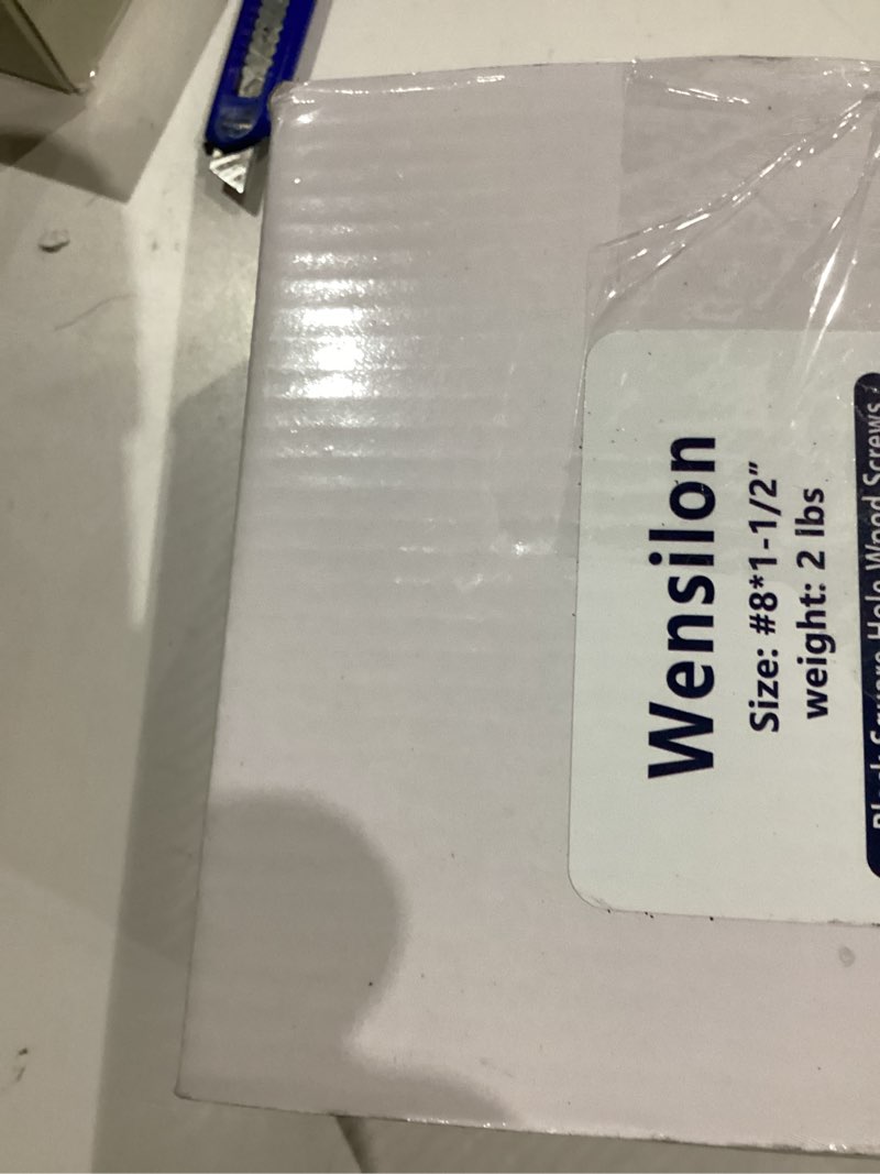 Condition photo showing As Is for Wensilon (Black) Pocket Hole Screws # 8 * 1-1/2" 280pcs 2lbs Square Hole Wood Screws and Round Head 