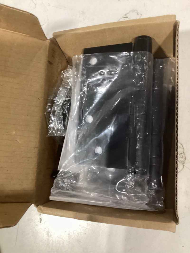 Condition photo showing Good Condition for 3 pack black heavy duty pin removable 4" x 4 inch stainless steel ball bearing square door hinges with 5/8" radius corners, heavy duty interior & exterior door hardware for left & right doors hinge