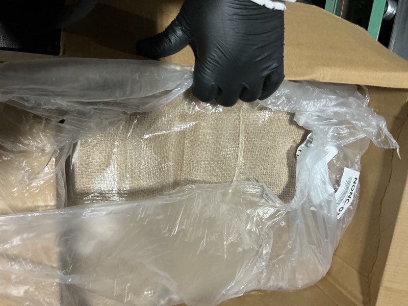 Condition photo showing Good Condition for Buryeah 60 Inch x 100 ft Burlap Fabrics Roll Natural Burlap Tree Wrap Winter Garden Frost Plant Protection Blankets Cloth Weed Barrier Fabric Jute for Outdoor Home Trees Shrubs Craft Party Decor