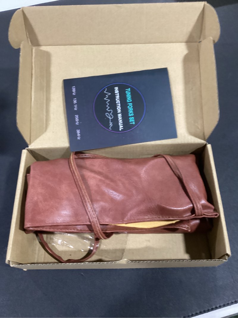 Condition photo showing As Is for Tuning Forks for Healing Set 128Hz 136.1Hz 256Hz 384Hz Aggravated and Non Aggravated Tuning Forks and Activators Essential Yoga and Meditation Accessories and Sound Therapy Equipment Silvery 1