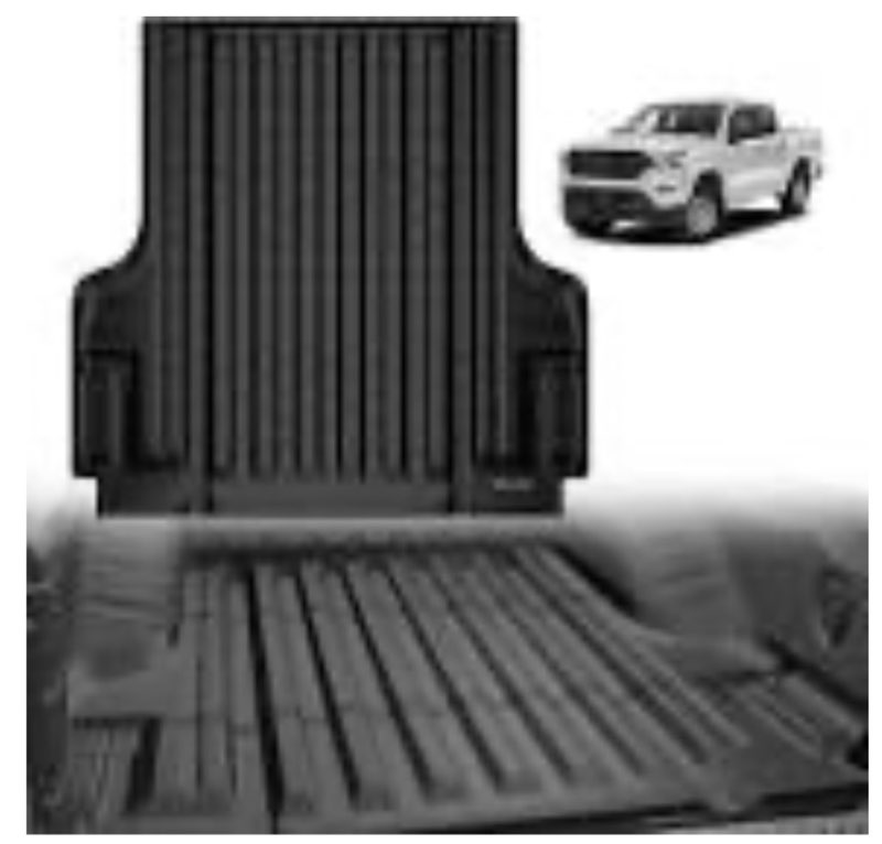 triplealiners truck mat compatible with 2022 2023 2024 2025 2026 nissan frontier accessories, tailga