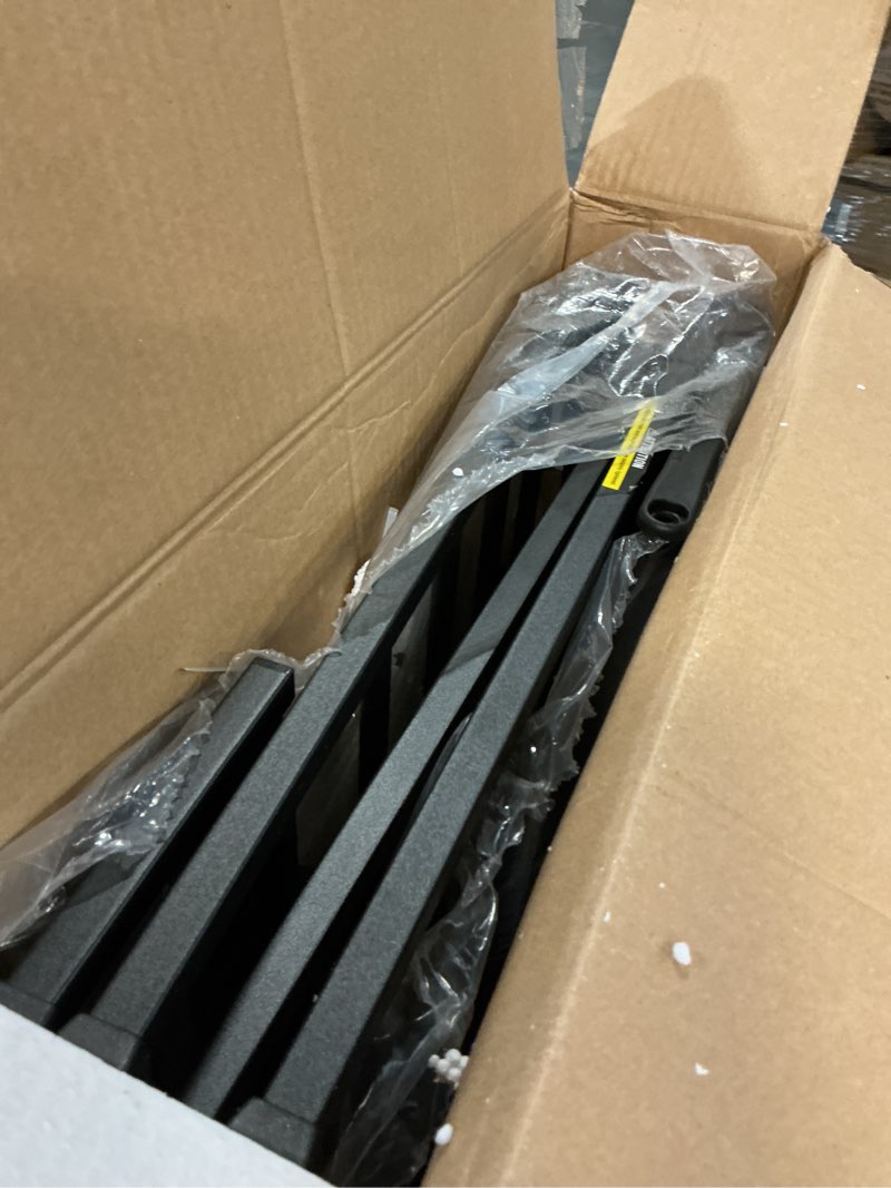 Condition photo showing Good Condition for regalo deluxe home accents widespan safety gate, 74.5" w x 28" h, includes 4 wall mounts, black 74.5" w x 28" h black