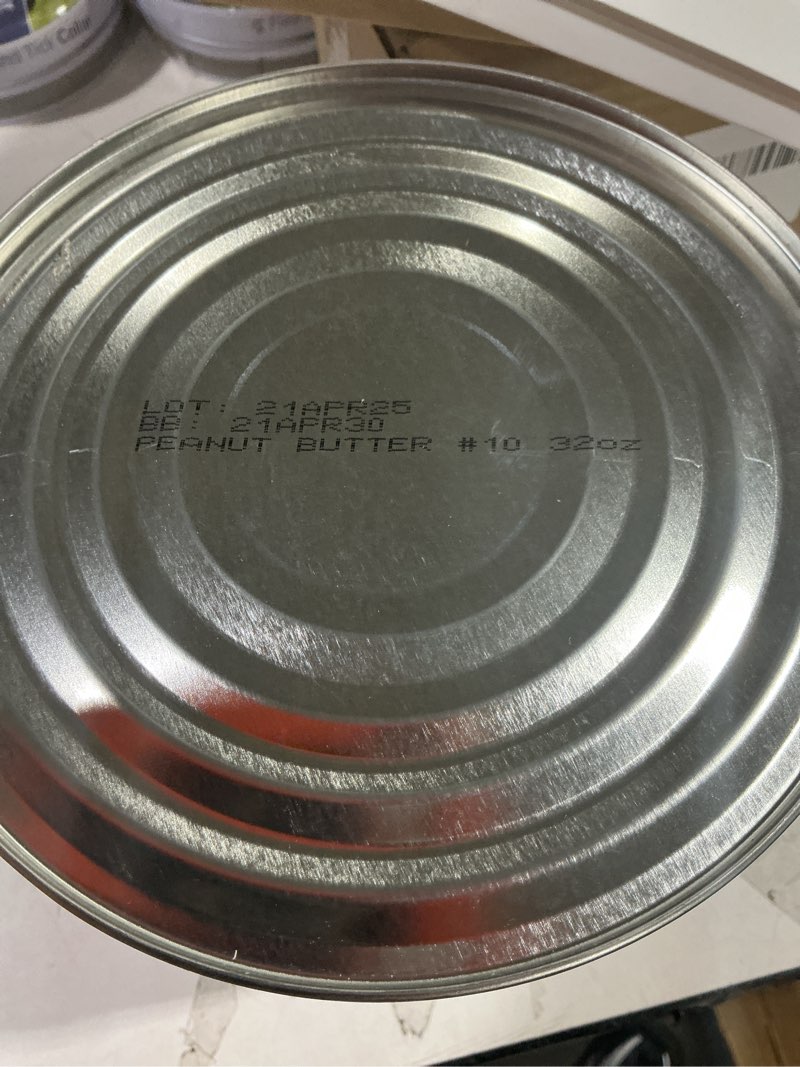 Condition photo showing New/Like New for Augason Farms Peanut Butter Powder 2 lbs No. 10 Can 32 Ounce (Pack of 1) Peanut Butter Powder