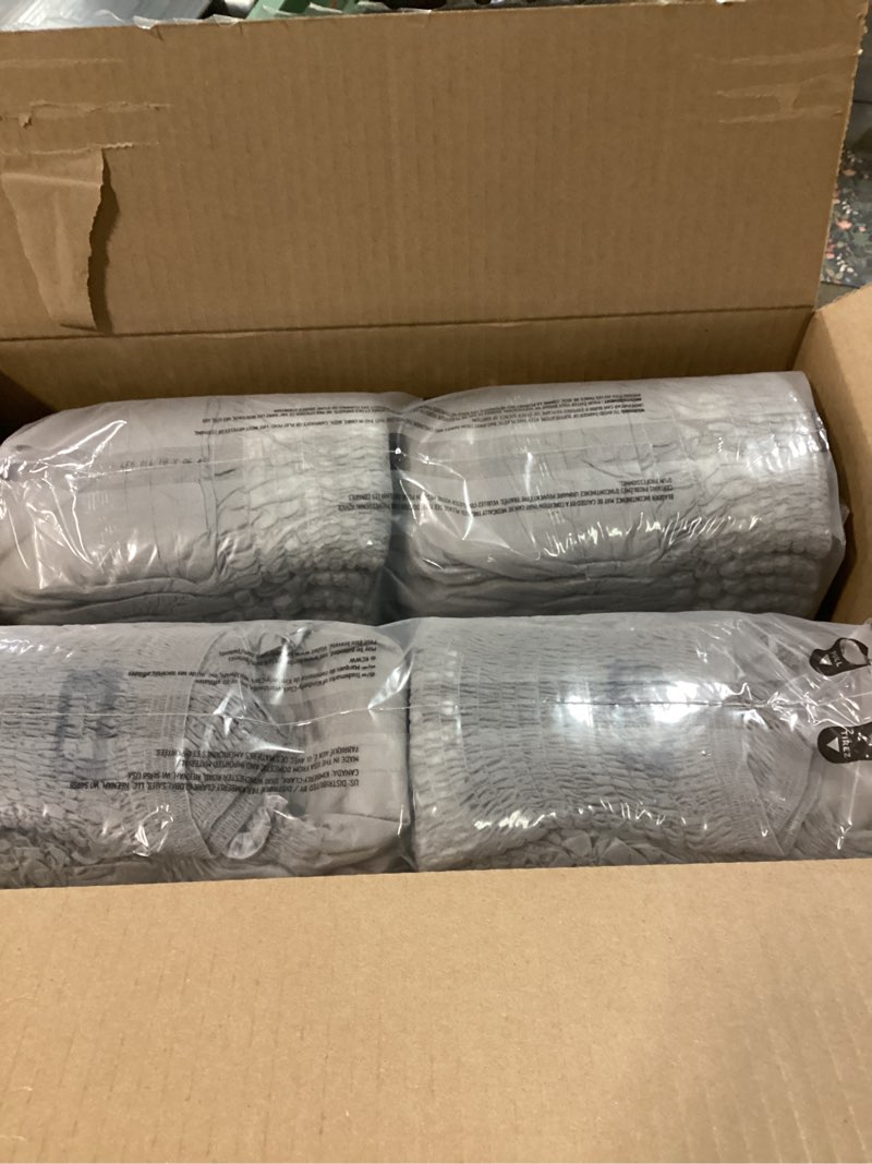 Condition photo showing New/Like New for Depend Fresh Protection Adult Diapers, Incontinence Underwear for Men, Disposable, Maximum, Large, Grey, 72 Count (2 Packs of 36), Packaging May Vary Large 72