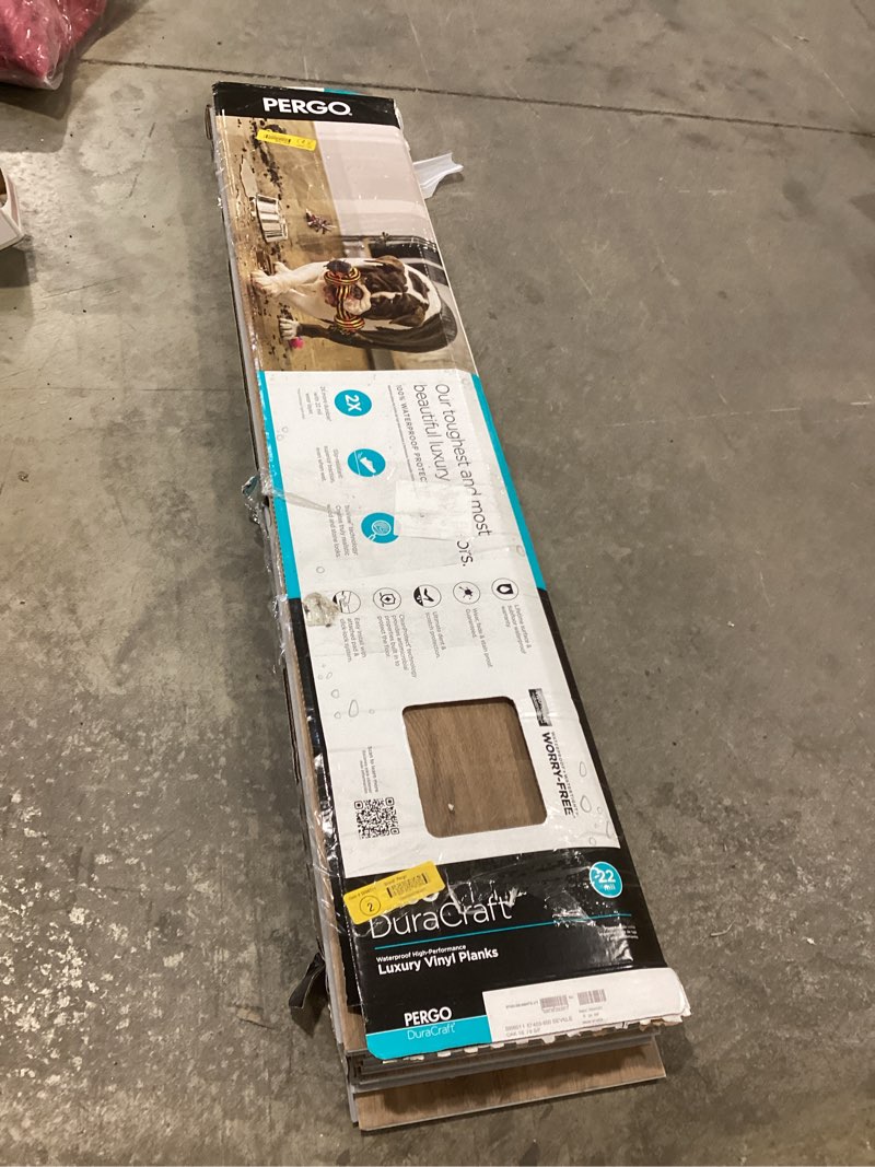 Condition photo showing Good Condition for pergo duracraft seville oak 22-mil x 9-1/2-in w x 47-in l waterproof luxury vinyl plank flooring