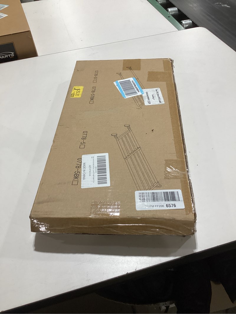 Condition photo showing New/Like New for Hershii Expandable Shelf Rod Closet System 5-Bar Telescopic Heavy Duty Clothes Hanger Adjustable DIY Storage Organizer Shoe Rack 50-80cm/19.68-31.49inches Ivory