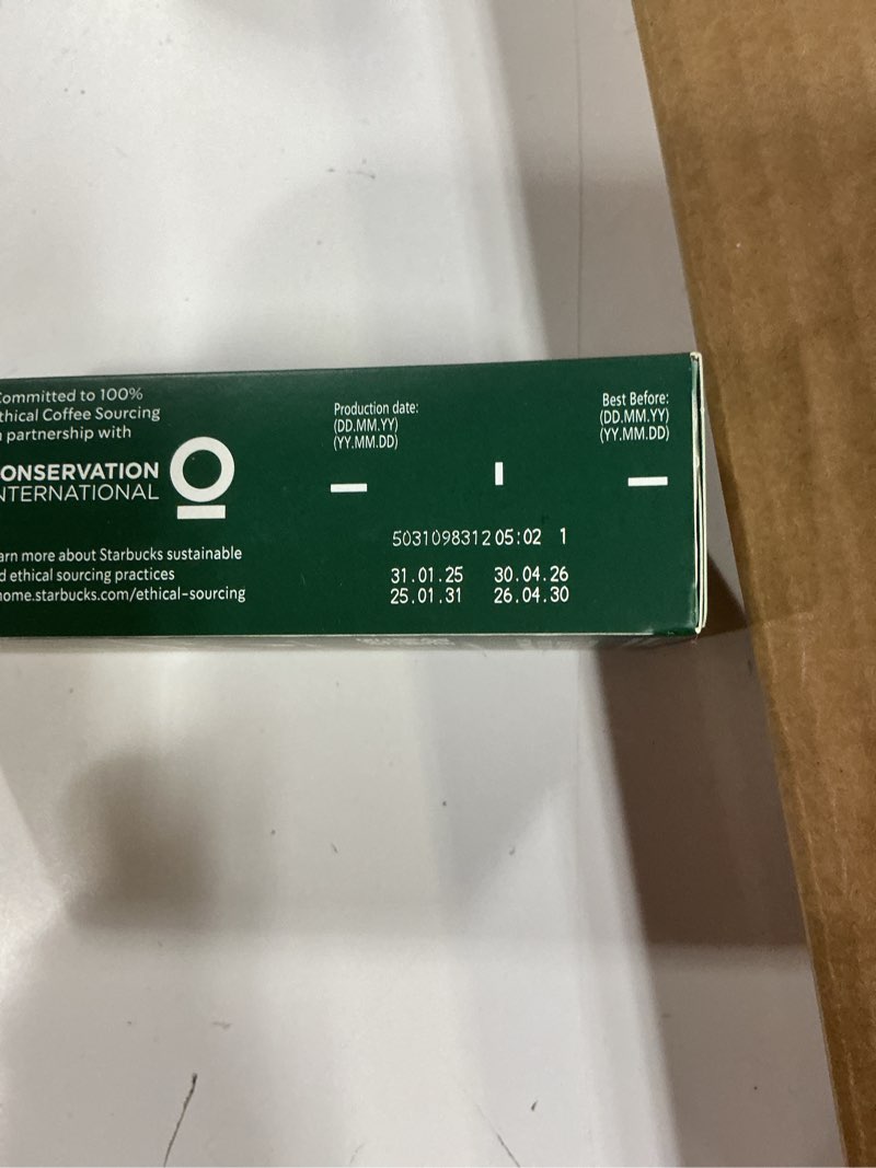 Condition photo showing As Is for bbd: 04/2026- starbucks by nespresso original line, pike place, medium roast coffee, 50-count espresso pods pike place 10 count (pack of 5)