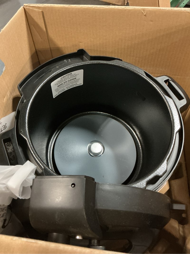 Condition photo showing As Is for Instant Pot Pro Plus Wi-Fi Smart 10-in-1, Pressure Cooker, Slow Cooker, Rice Cooker, Steamer, Sauté Pan, Yogurt Maker, Warmer, Canning Pot, Sous Vide, Includes App with Over 800 Recipes, 6 Quart Black