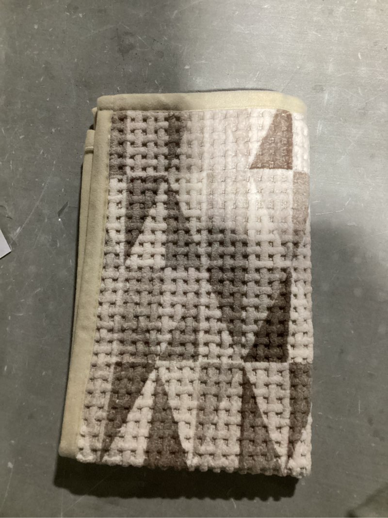Condition photo showing As Is for geometric patterned home styel rug